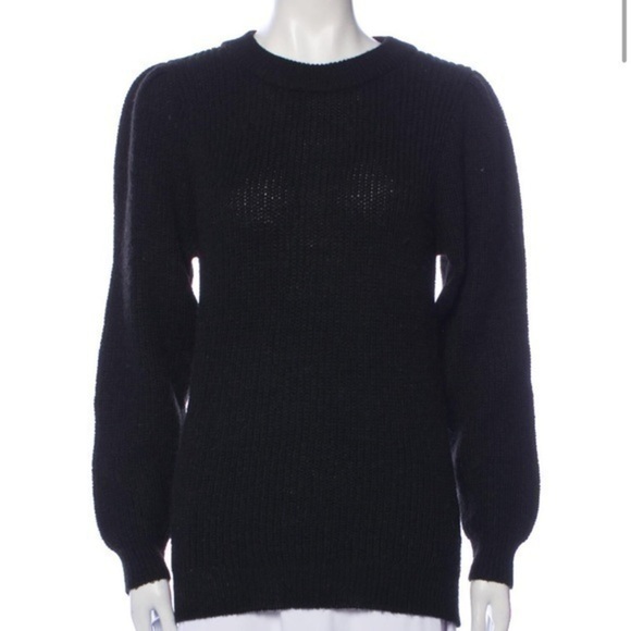 IRO Sweater Womens XS Black Winter Crewneck Alpaca Wool Blend - Picture 2 of 10